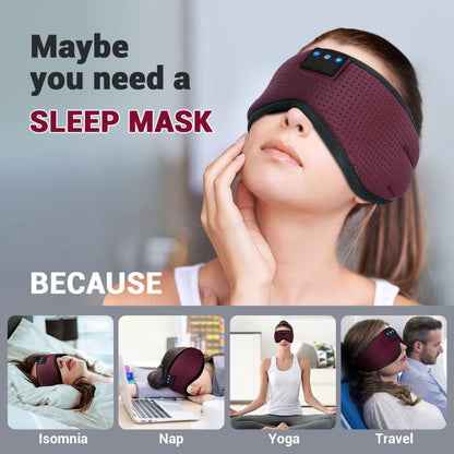 Bluetooth Sleep Eye Mask - Ice Silk Cooling