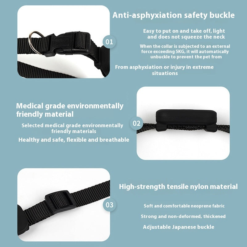 Smart Pet Tracker Collar with Sound Alert