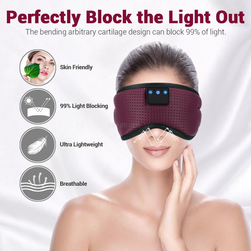 Bluetooth Sleep Eye Mask - Ice Silk Cooling
