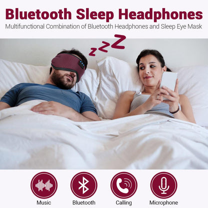 Bluetooth Sleep Eye Mask - Ice Silk Cooling