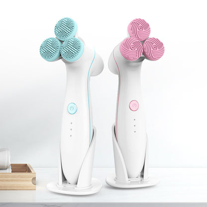 Electric Silicone Facial Cleansing Brush